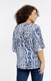 Tee-shirt forme poncho imprimé