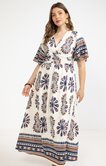 Robe longue imprimée