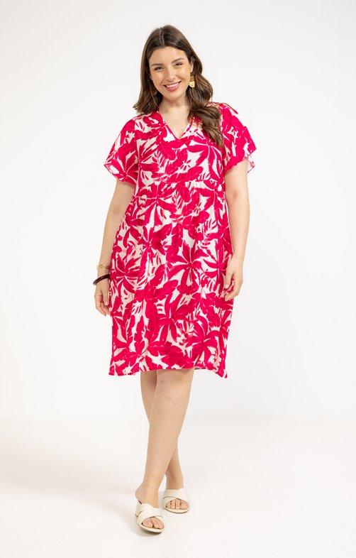 Robe mi-longue imprimée