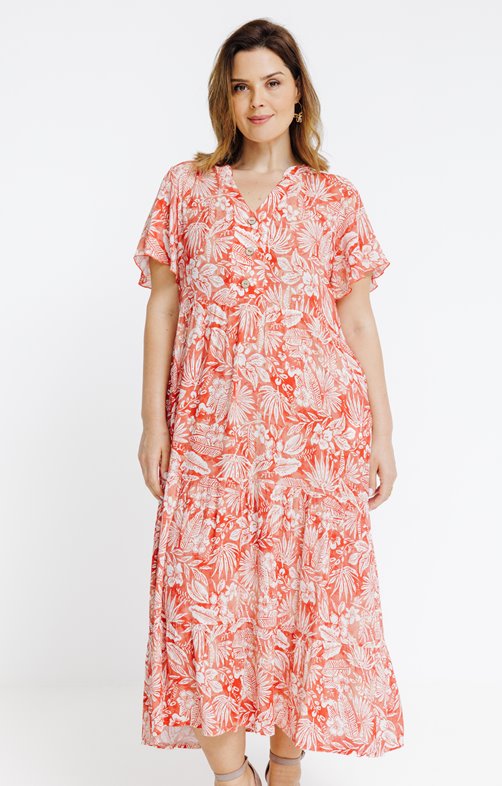 Robe longue imprimée