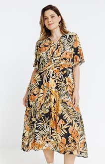 Robe longue imprimée