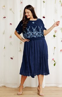 Robe 2-en-1 brodée