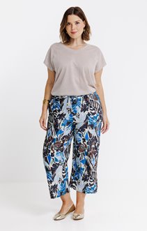 Pantalon large imprimé