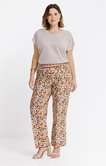 Pantalon fluide fibranne imprimé