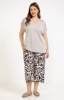 Pantalon 7/8 large imprimé