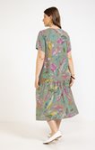 Robe plastron lin viscose
