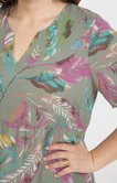 Robe plastron lin viscose