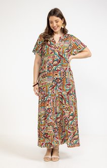 Robe longue imprimée