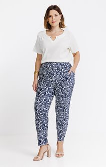 Pantalon style jogging imprimé