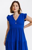 Robe longue à volants