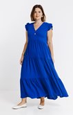 Robe longue à volants
