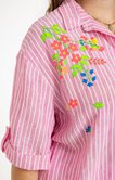 Chemise rayée manches courtes