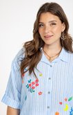 Chemise rayée manches courtes