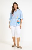 Chemise rayée manches courtes