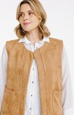 Veste brodée sans manches