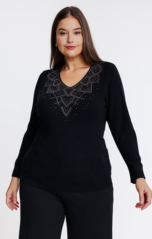 Pull avec strass