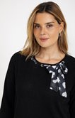 Pull 2en1 avec imprimé coeurs