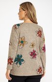 Pull imprimé avec collier