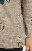 Pull imprimé avec collier