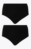 Lot de 2 culottes noires