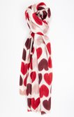 Foulard camaïeu de coeurs