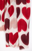 Foulard camaïeu de coeurs