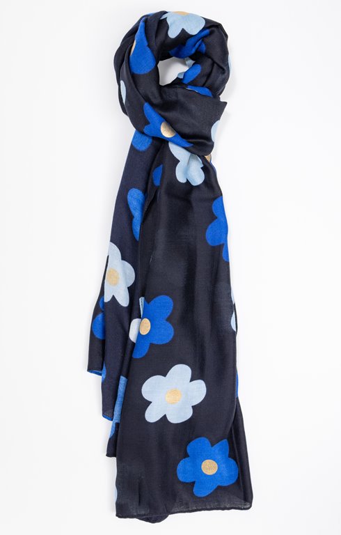 Foulard fleurs pop