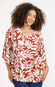 Poncho imprimé avec collier