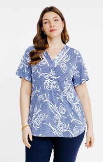 Tee-shirt imprimé bicolore