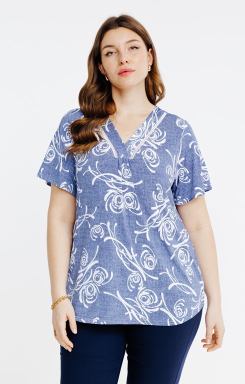 Tee-shirt imprimé bicolore