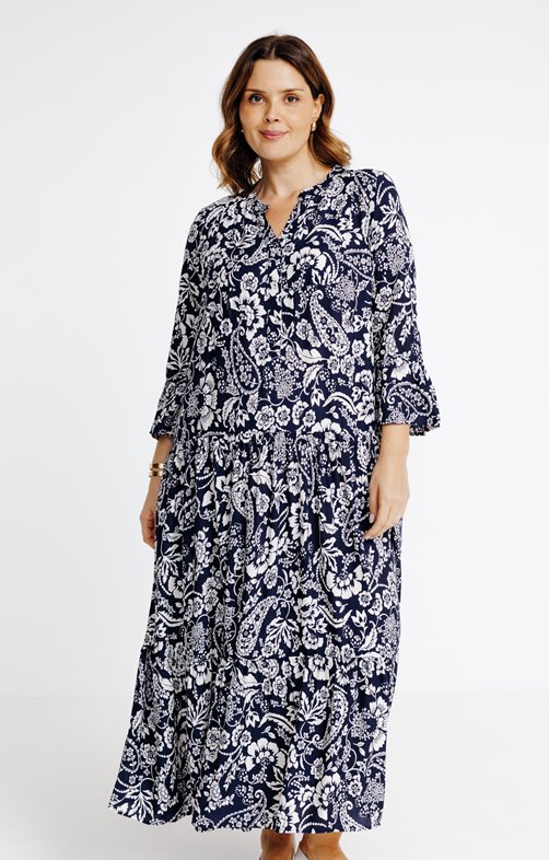 Robe longue imprimé paisley