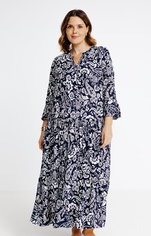 Robe longue imprimé paisley