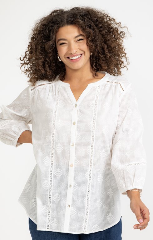 Chemise brodée
