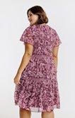 Robe plissé imprimé floral