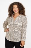 Tee-shirt effet chemise léopard