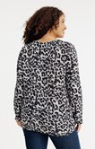 Tee-shirt maille chaude léopard
