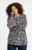 Tee-shirt maille chaude léopard