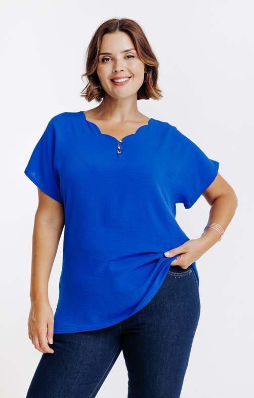 Tee-shirt bi-matière uni