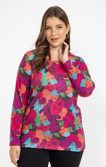 Tee-shirt maille chaude imprimé