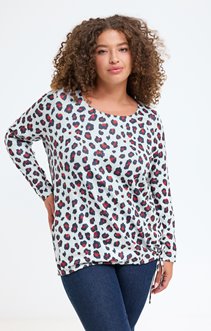 Tee-shirt maille chaude imprimé