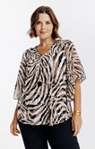 Tee-shirt forme poncho imprimé