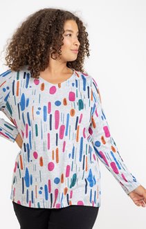 Tee-shirt maille chaude col V