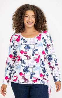 Tee-shirt maille chaude imprimé