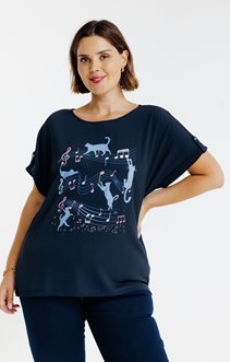 Tee-shirt bi-matière 