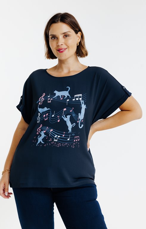 Tee-shirt bi-matière 