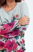 Tee-shirt maille chaude imprimé fleuri