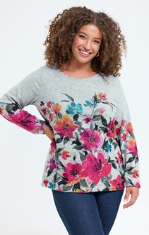 Tee-shirt maille chaude imprimé