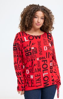 Tee-shirt maille chaude imprimé