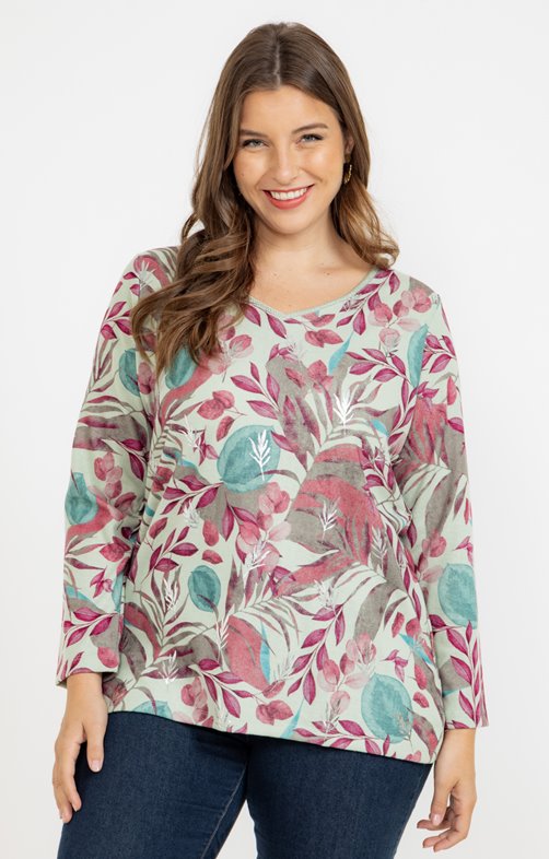 Tee-shirt maille chaude imprimé