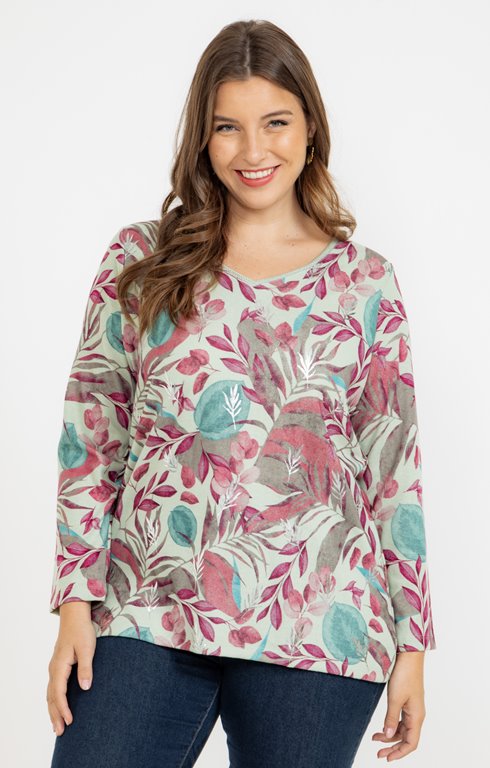 Tee-shirt maille chaude imprimé